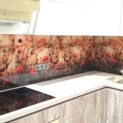 Фартук на кухню из каленного стекла с УФ-печатью ФС-9757