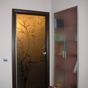 Стеклянная распашная дверь СРПД-3690