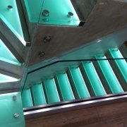 Стеклянная лестница СЛ-3347 - фото 1