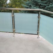 Стеклянное ограждение балкона и крыльца СО-11420