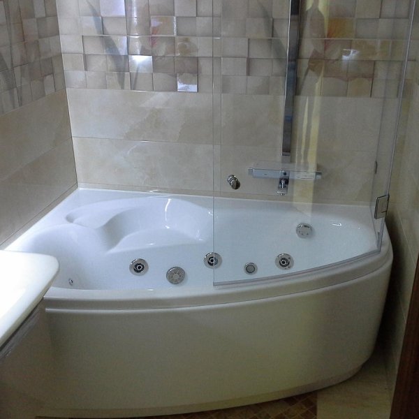 Стеклянная штора на ванну СДК-2210