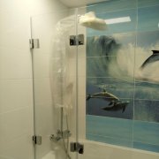 Стеклянная шторка для ванны СДК-10803