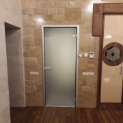 Стеклянная распашная дверь СРПД-11313 - фото 2